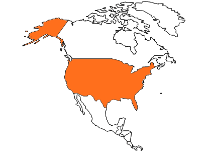 USA map
